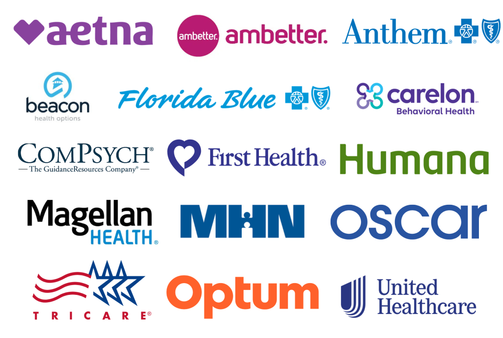 Image of insurance logos that River Oaks Treatment accepts